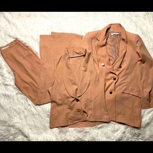3 piece suit set in Salmon pink